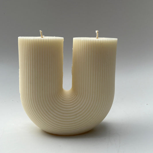 The U Ribbed Candle