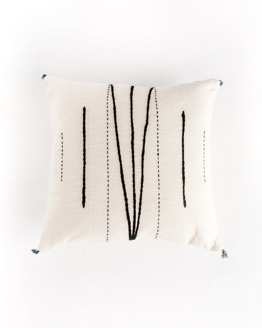 Handwoven Geometrical Embroidered Cotton Pillows